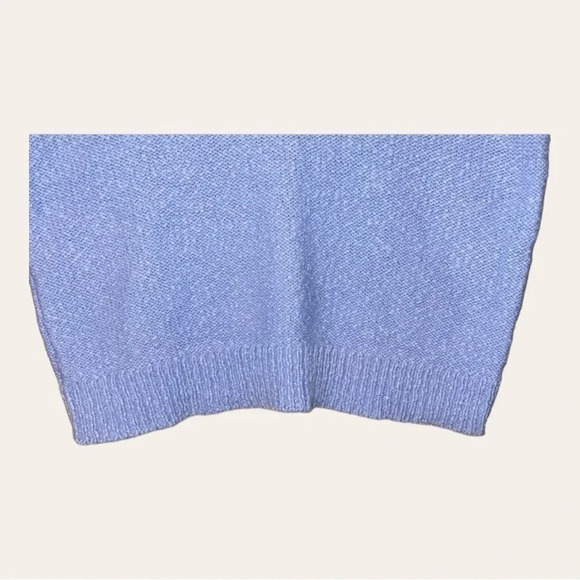 0466. Zara KNIT CROP TOP SPAGHETTI STRAPS SIZE SMALL LILIAC PURPLE - Picture 4 of 6